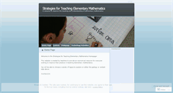 Desktop Screenshot of mathteachingstrategies.wordpress.com
