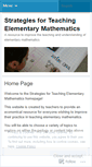 Mobile Screenshot of mathteachingstrategies.wordpress.com