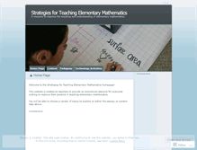 Tablet Screenshot of mathteachingstrategies.wordpress.com
