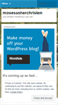 Mobile Screenshot of mosesasherchristen.wordpress.com