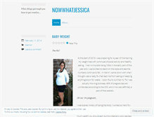 Tablet Screenshot of nowwhatjessica.wordpress.com