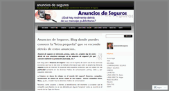 Desktop Screenshot of anunciosdeseguros.wordpress.com