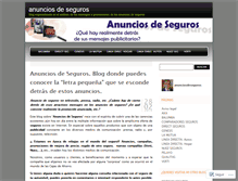 Tablet Screenshot of anunciosdeseguros.wordpress.com
