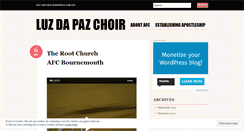 Desktop Screenshot of luzdapazchoir.wordpress.com