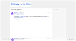 Desktop Screenshot of jesusay.wordpress.com