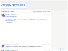 Tablet Screenshot of jesusay.wordpress.com
