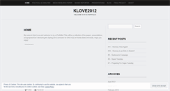 Desktop Screenshot of klove2012.wordpress.com