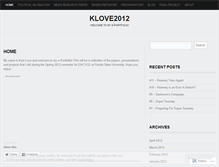 Tablet Screenshot of klove2012.wordpress.com