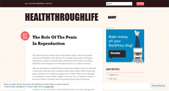 Desktop Screenshot of healththroughlife.wordpress.com