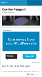 Mobile Screenshot of cuethepenguin.wordpress.com