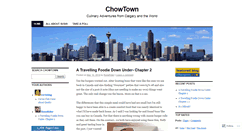 Desktop Screenshot of chowtown.wordpress.com