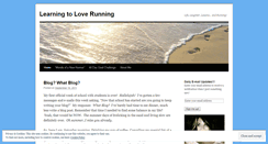 Desktop Screenshot of learningtoloverunning.wordpress.com