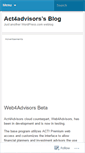 Mobile Screenshot of act4advisors.wordpress.com