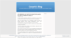 Desktop Screenshot of cezarb.wordpress.com