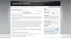 Desktop Screenshot of mountainpropertymanagement.wordpress.com