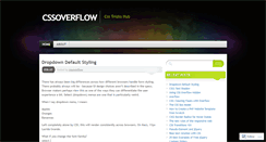 Desktop Screenshot of cssoverflow.wordpress.com