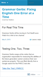 Mobile Screenshot of grammargertie.wordpress.com