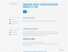 Tablet Screenshot of grammargertie.wordpress.com