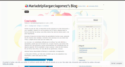 Desktop Screenshot of mariadelpilargarciagomez.wordpress.com