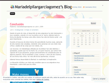 Tablet Screenshot of mariadelpilargarciagomez.wordpress.com