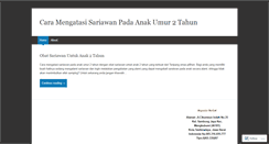 Desktop Screenshot of caramengatasisariawanpadaanakumur2tahun.wordpress.com