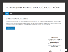 Tablet Screenshot of caramengatasisariawanpadaanakumur2tahun.wordpress.com