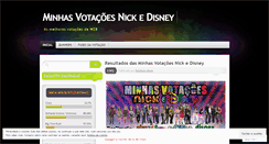 Desktop Screenshot of minhasvotacoesnickedisney.wordpress.com