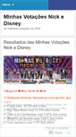 Mobile Screenshot of minhasvotacoesnickedisney.wordpress.com