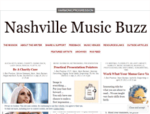 Tablet Screenshot of nashvillemusicbuzz.wordpress.com