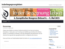 Tablet Screenshot of inderbegegnungleben.wordpress.com