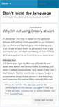 Mobile Screenshot of dontmindthelanguage.wordpress.com