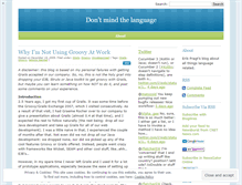 Tablet Screenshot of dontmindthelanguage.wordpress.com