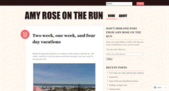 Desktop Screenshot of amyroseontherun.wordpress.com