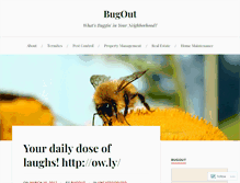 Tablet Screenshot of bugofthemonth.wordpress.com
