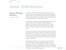 Tablet Screenshot of newsdistribution.wordpress.com