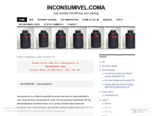 Tablet Screenshot of inconsumivel.wordpress.com