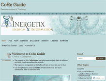 Tablet Screenshot of coreguide.wordpress.com