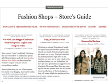 Tablet Screenshot of fashionshops.wordpress.com