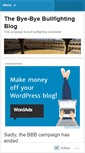 Mobile Screenshot of byebyebullfighting.wordpress.com