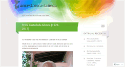 Desktop Screenshot of ancestroscastaneda.wordpress.com