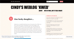 Desktop Screenshot of kwedcindy.wordpress.com