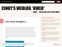 Tablet Screenshot of kwedcindy.wordpress.com