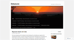 Desktop Screenshot of dekaisone.wordpress.com