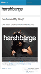 Mobile Screenshot of harshbarge.wordpress.com