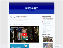 Tablet Screenshot of nightology.wordpress.com