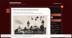 Desktop Screenshot of leshachineur.wordpress.com