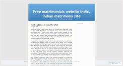 Desktop Screenshot of freematrimonialswebsiteindia.wordpress.com