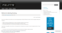 Desktop Screenshot of pblftw.wordpress.com