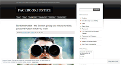 Desktop Screenshot of facebookjustice.wordpress.com