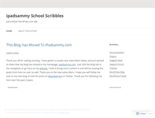 Tablet Screenshot of ipadsammy.wordpress.com